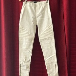 Beulah style white leggings